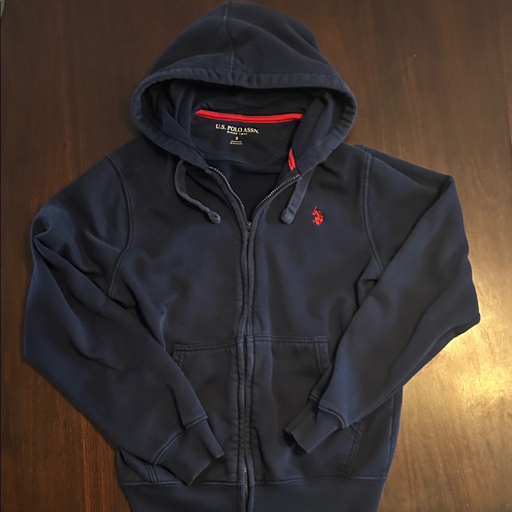 U.S. Polo Assn. Navy Blue Zip Up